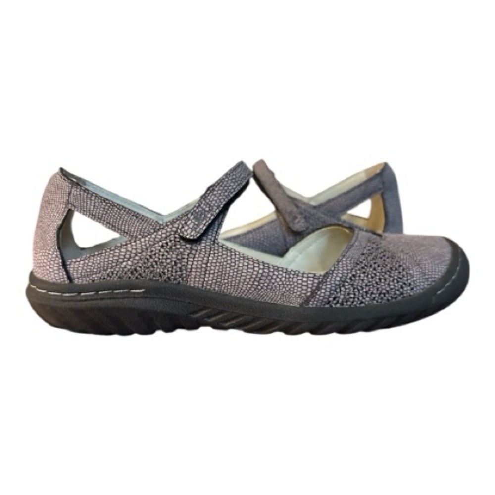 JBU JAMBU LAVENDER REPTILE TEXTURED MARY JANE SHOES WOMENS SIZE 7 EUC - Picture 9 of 11